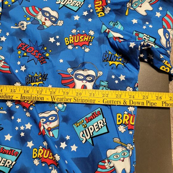 Dickies Dentist Dental Assistant Scrubs Jacket Snap Button Long Sleeve 2XL NEW - Picture 6 of 9